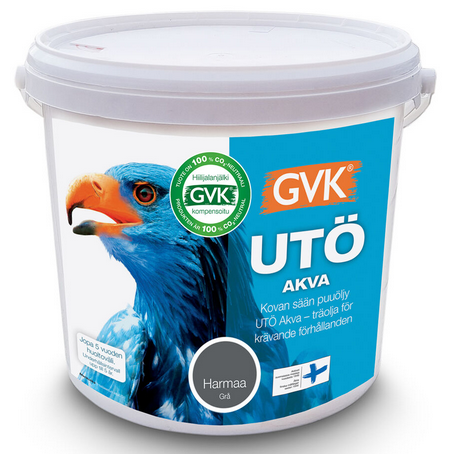 Ut&ouml; Akva puu&ouml;ljy Harmaa 0,9L