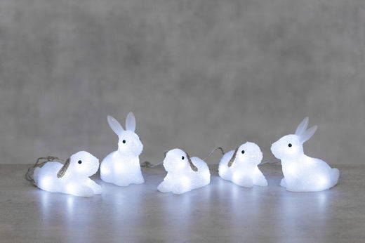 Finnlumor Valokoriste Pupu perhe 5 kpl