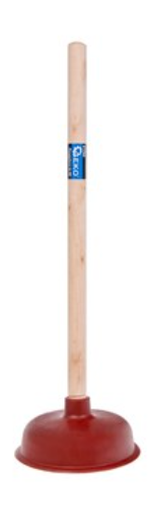 WC-imukuppi puukahvalla 46 cm